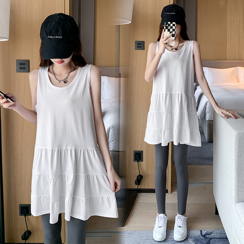 卫衣打底神器无袖吊带裙纯棉