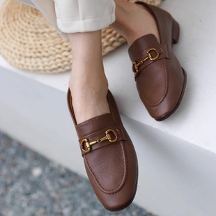 羊皮乐福款 壹家SHOES 25201软糯系列2公分跟高温柔 经典 乐福单鞋