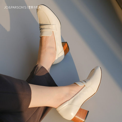 中跟乐福鞋壹家防磨脚粗跟