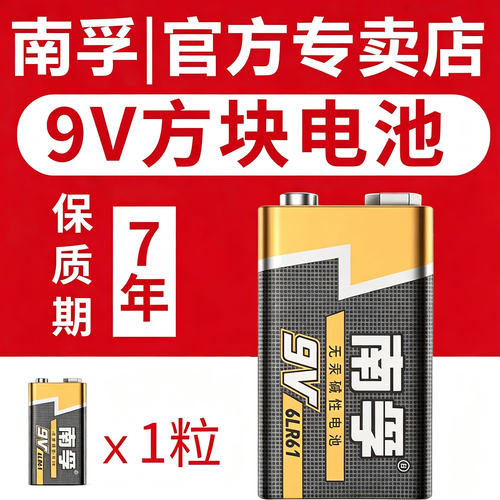 南孚电池9V万用表话筒遥控器6f22