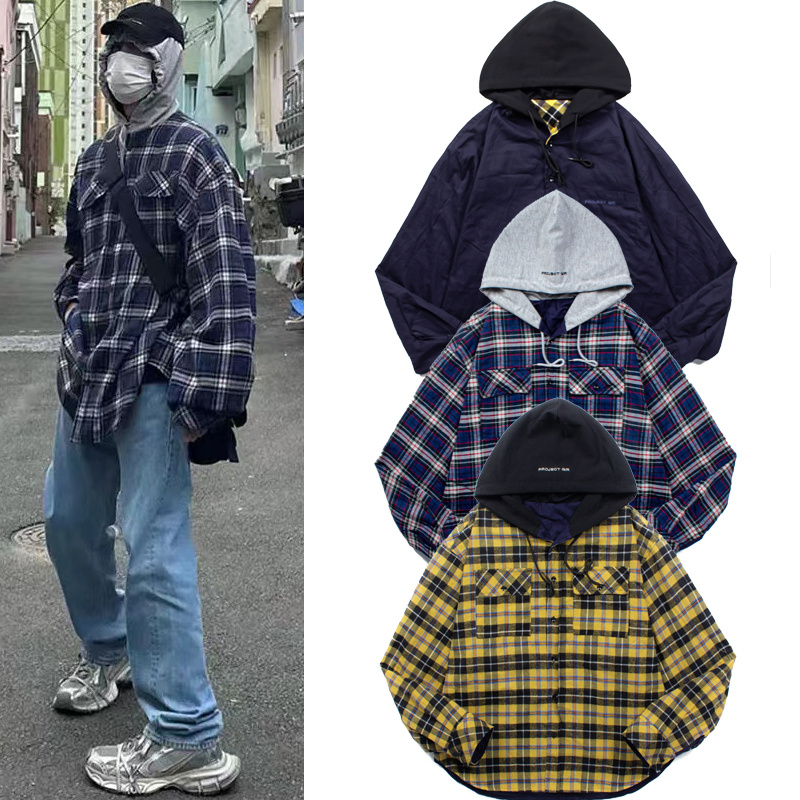 GrailzProject格子衬衫夹克外套