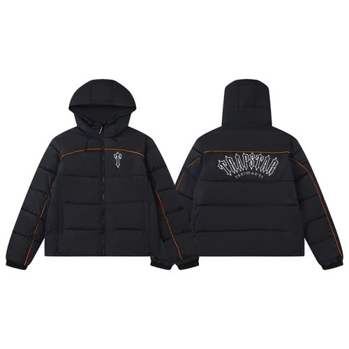 trapstar美潮刺绣冬季保暖棉服男