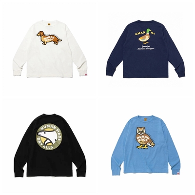 潮牌男女情侣纯棉长袖T恤打底衫