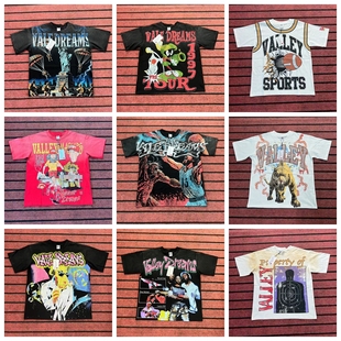 VALLEY HOP美潮复古高街重磅纯棉宽松短袖 HIP T恤夏 SHIRT VALE