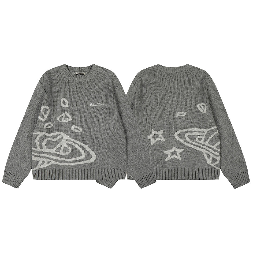 brokenplanet圆领针织衫毛衣潮