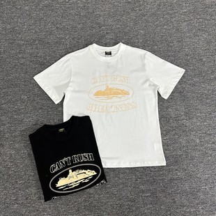 25SS夏季新款corteiz美式高街潮牌男女同款印花宽松纯棉短袖T恤衫