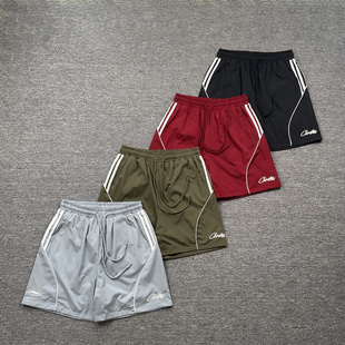 corteiz shorts美潮复古运动休闲训练夏季刺绣字母logo沙滩短裤男
