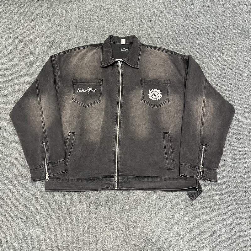 brokenplanet美潮刺绣牛仔外套