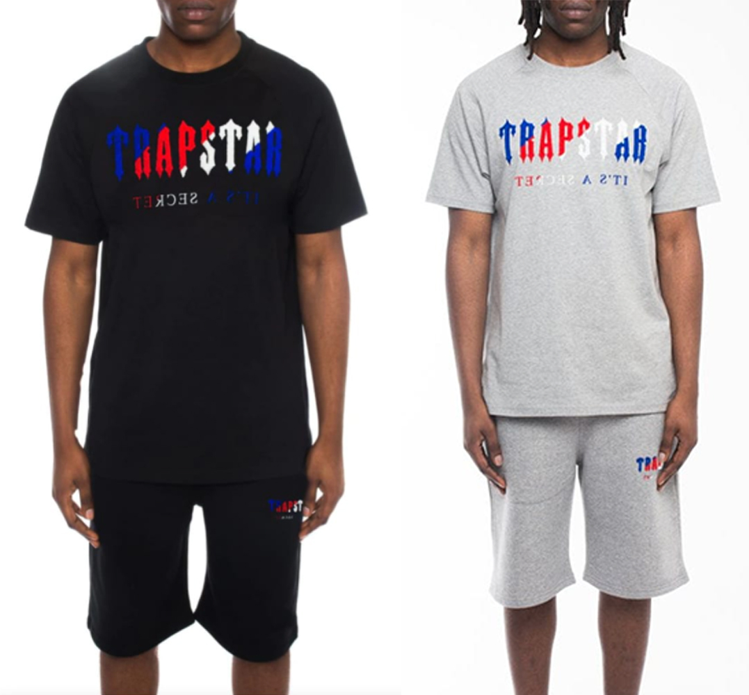 Trapstar男女情侣短裤短袖套装夏