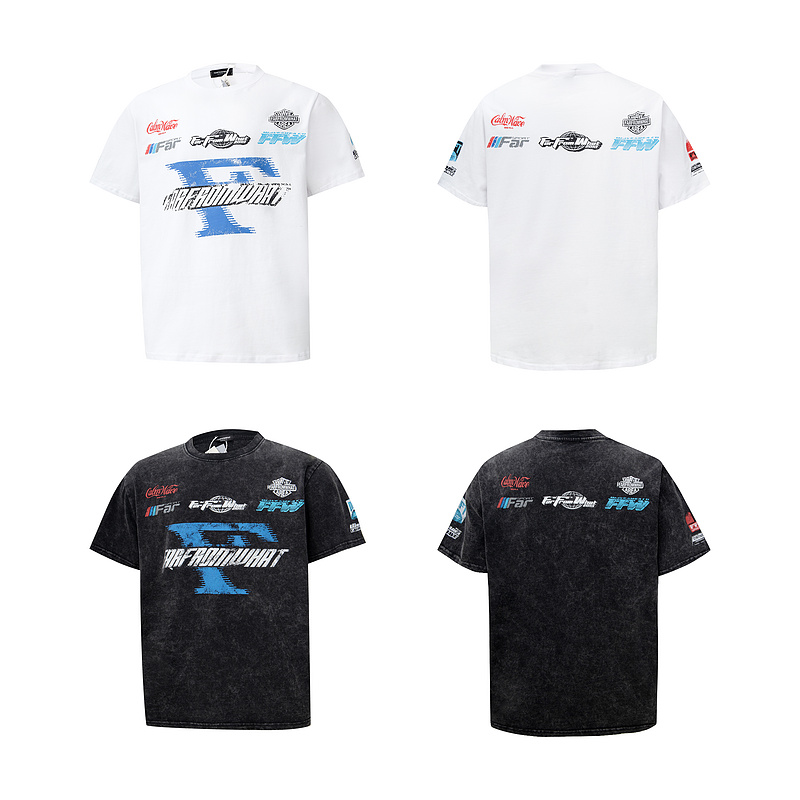 Fararchive短袖男女水洗纯棉T恤