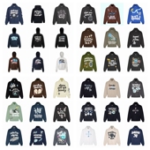 broken planet hoodie美潮高街秋冬休闲发泡印花加绒情侣连帽卫衣