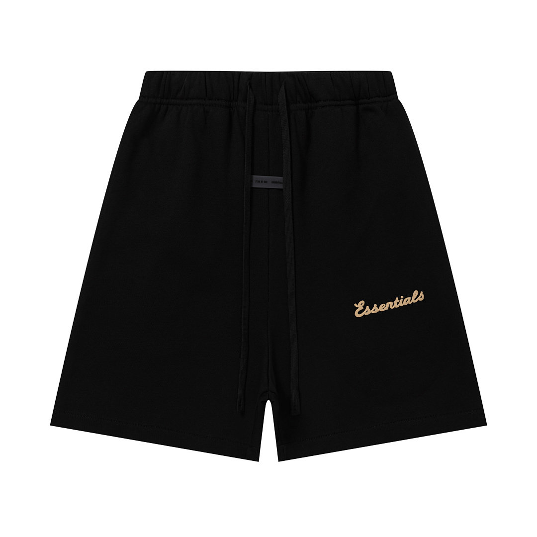 thumbnail for Fog Multi-Line Trendy American High Street Summer Sports Casual Letter Foam Print Loose Pure Cotton Five-Point Shorts