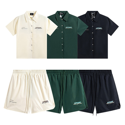 Represent夏季短袖衬衫短裤套装