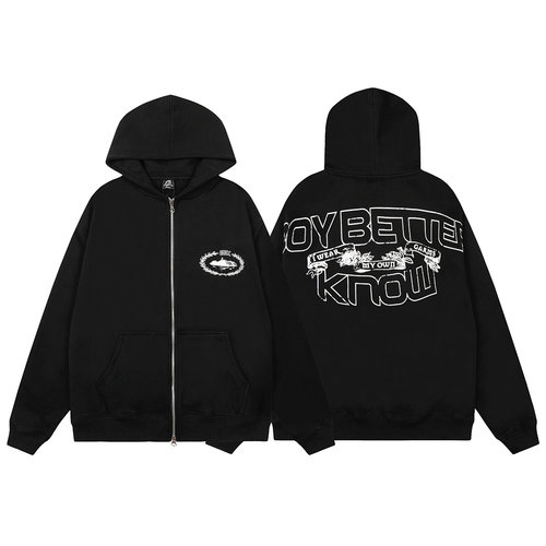 corteiz美潮高街开衫连帽卫衣男