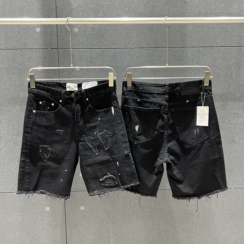 GALLERYDEPT破洞泼墨牛仔短裤潮