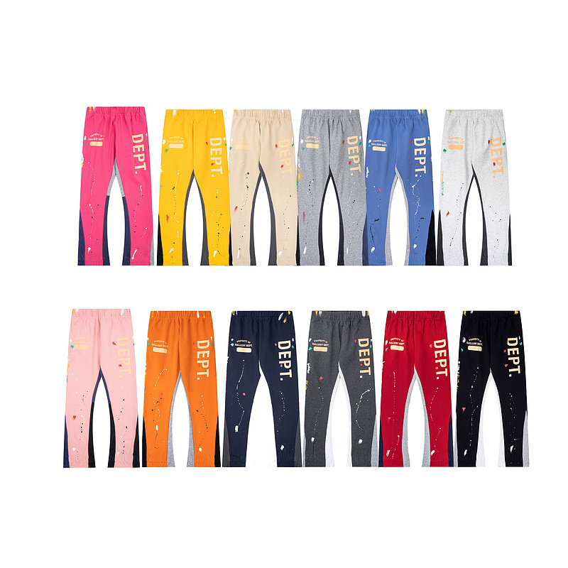 GALLERYDEPT撞色泼墨涂鸦长裤潮
