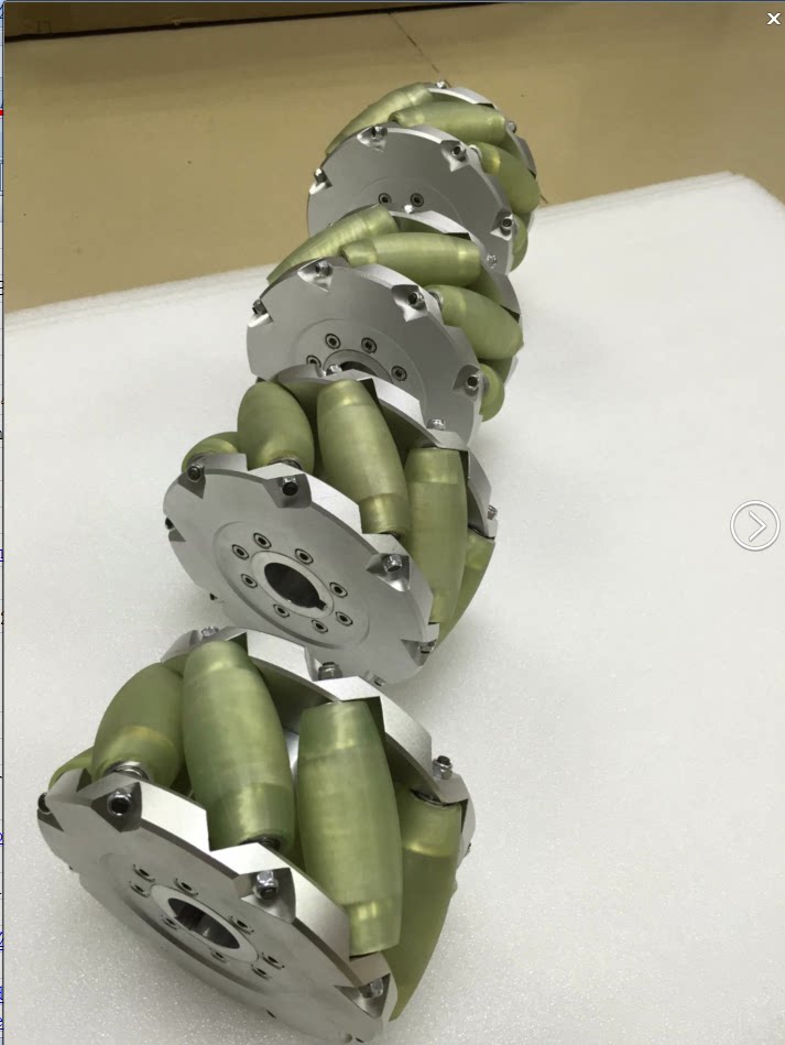 6寸45度400kg大载重麦克纳姆轮全向轮 152mm mecanum wheel