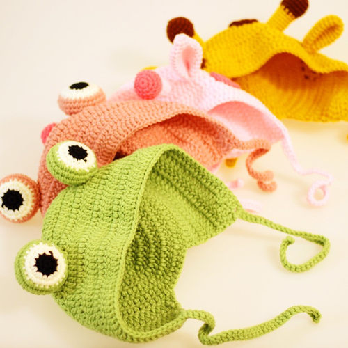 材料包牛奶棉钩针帽子送视频教程