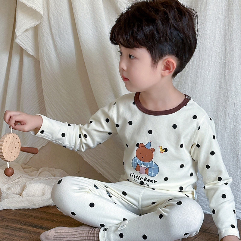 【300g】儿童无骨家居服磨毛秋衣秋裤宝宝内衣舒绒棉拉架棉套装,童装/婴儿装/亲子装,家居服套装,淘宝优惠券,粉丝福利购,淘宝优惠卷