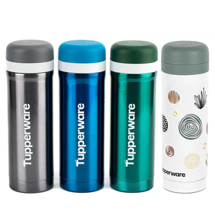 特百惠正品 370保温瓶滤网滤格不锈钢热水杯子 400ml暖茶保温杯350