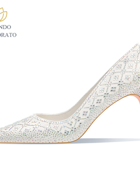 时尚桑蚕真丝休闲百搭大气优雅女士高跟鞋女细跟大气晚晚风配礼服