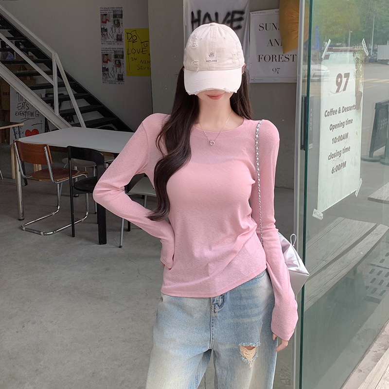 韩系漂亮小上衣早秋衣服