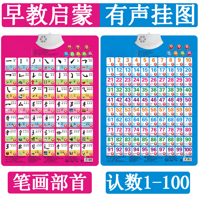 笔画部首有声全套汉语拼音字母表
