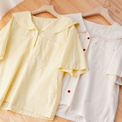 3.18夏季日系娃娃领纯棉