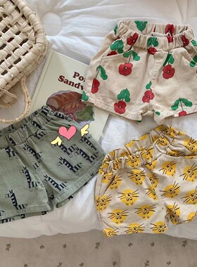 2025新款婴儿短裤夏款纯棉a类男女宝宝夏季薄款裤子儿童休闲裤
