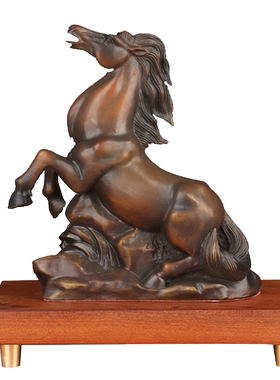 咖啡色十二生肖摆件底座