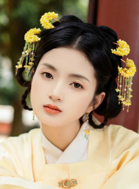 古风桂花发簪流苏发钗