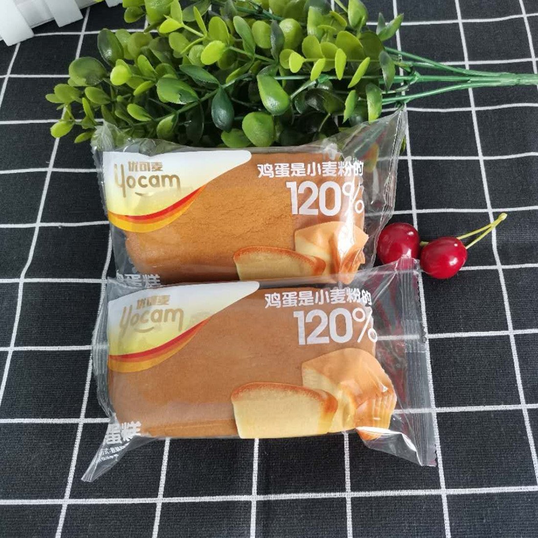 优可麦原味鸡蛋糕软蛋糕休闲早餐零食小吃整箱包邮夹层混搭,散装