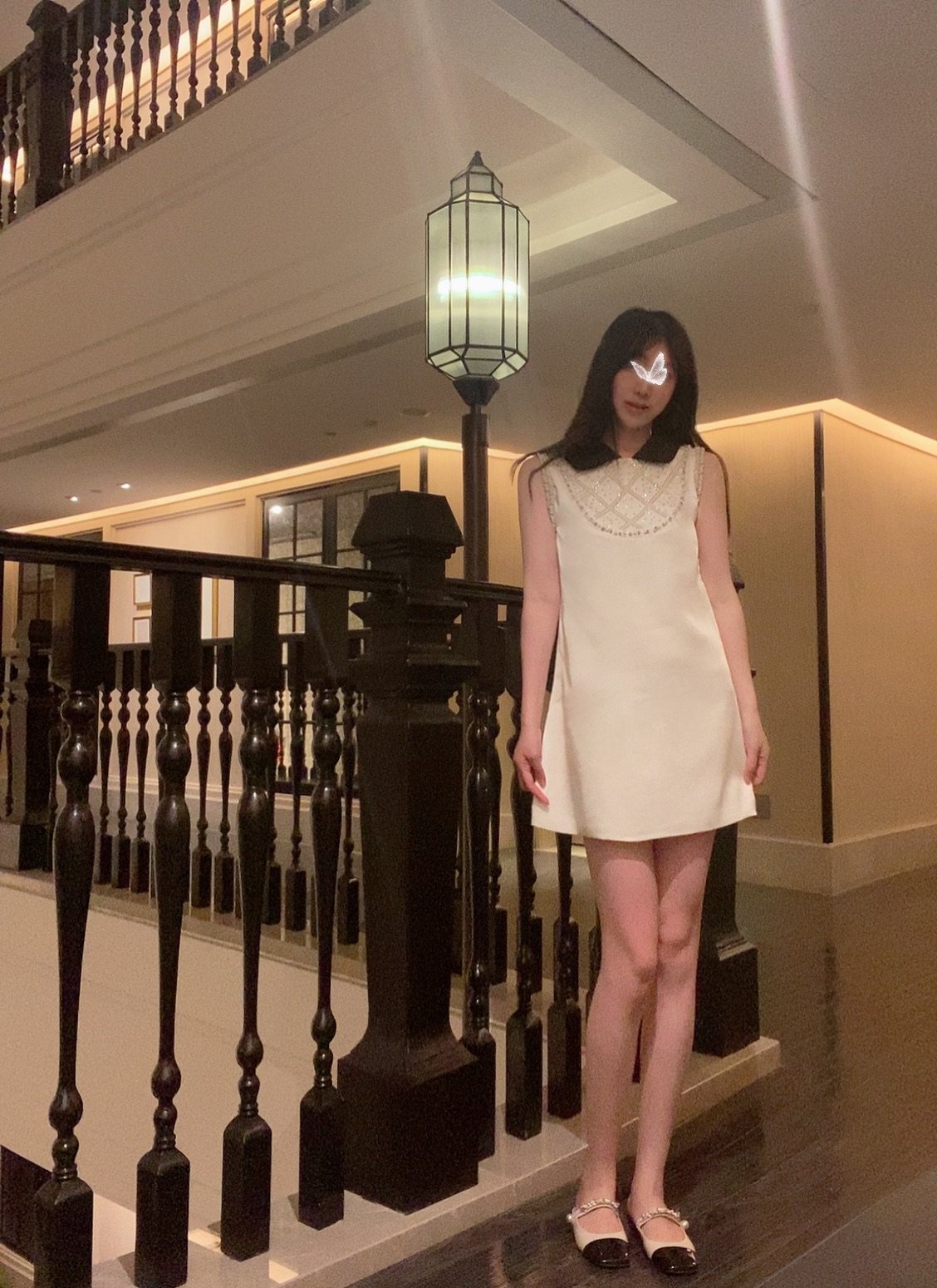 Sin boutique 晶石miu/风重工镶钻背心裙女夏千金风娃娃领连衣裙
