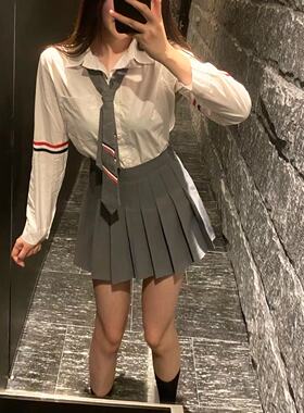 Sin boutique 小上衣设计感莉莉丝的日常 袖标基础衬衫女新款衬衣