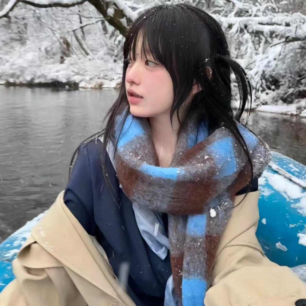 虞书欣同款女款冬季大围巾保暖加厚韩版百搭披肩马海毛绒围脖男