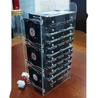 台式机电脑3.5寸硬盘支架DIY盒堆叠架机箱多位固定机械外接亚克力