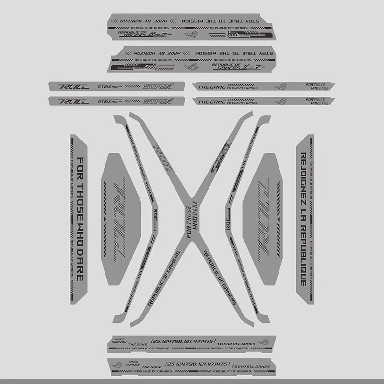 华硕701创世神机箱翻毛皮 定制主题翻毛皮白色 自带背胶 简单易贴