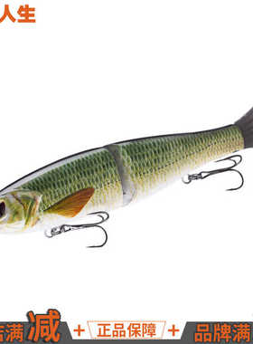【渔阅人生】路亚多节鱼沉水两节鱼S型泳姿软尾泳饵带响珠