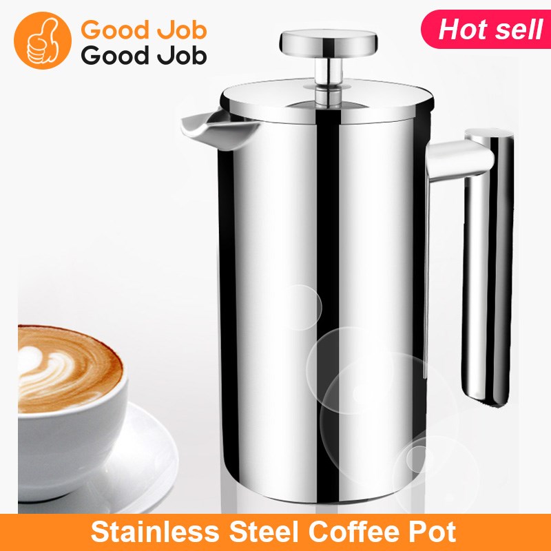Stainless Steel Coffee Pot French Press Coffee Maker跨境香港
