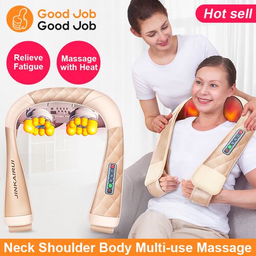 chargeable Shiatsu Body Shoulder Neck Back Massager pillow