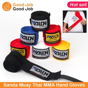 Cotton Strap Boxing Bandage Sanda Muay Thai MMA Hand Gloves