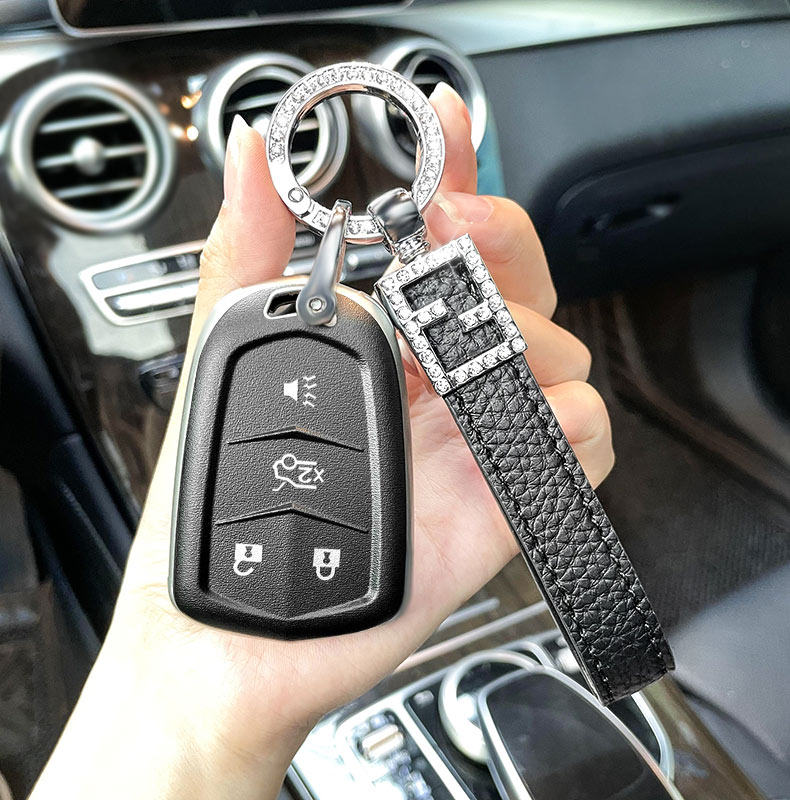 适用于21款凯迪拉克ct6钥匙套xt4xt5xts壳xt6ats-l男女高档钥匙扣