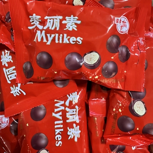 8090怀旧零食梁丰麦丽素80g巧克力味饼干儿童休闲零食独立包装