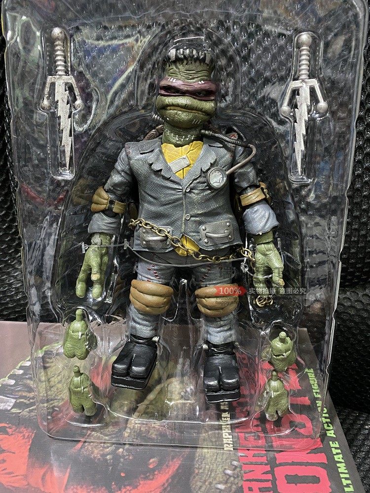 neca54188 科学怪人忍者神龟拉斐尔7寸环球怪物可动手办模型 玩偶