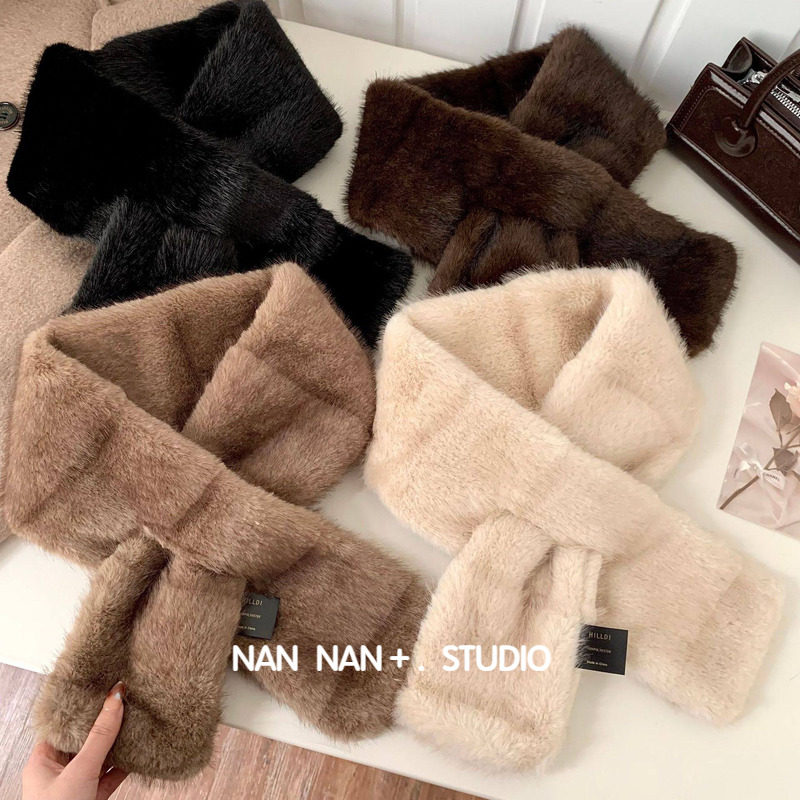 韩版纹理交叉毛绒围脖女冬季保暖加厚贵气千金仿皮草短款毛领围巾,服饰配件/皮带/帽子/围巾,围巾/丝巾/披肩,淘宝优惠券,粉丝福利购,淘宝优惠卷