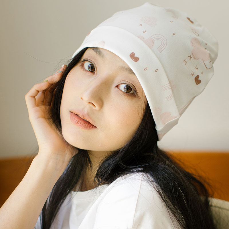 时尚纯棉透气产妇月子帽
