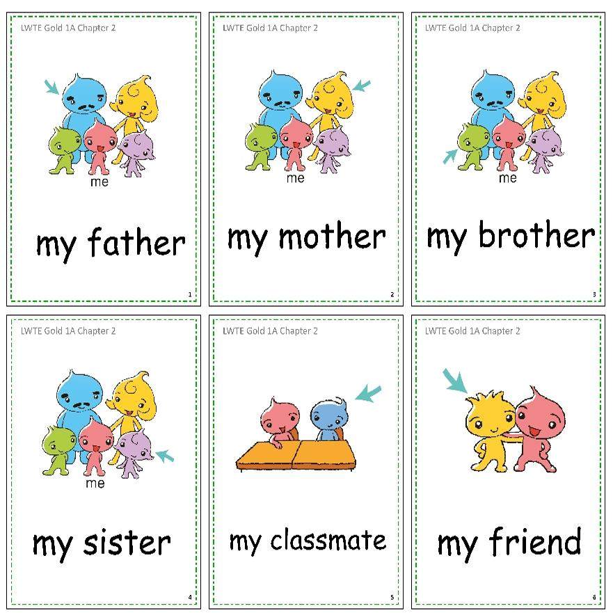 香港朗文新思维英语单词卡片入门启蒙教具教师学大卡塑封闪卡