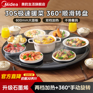 美的饭菜保温板暖菜板加热垫家用多功能恒温大面积桌面热菜神器