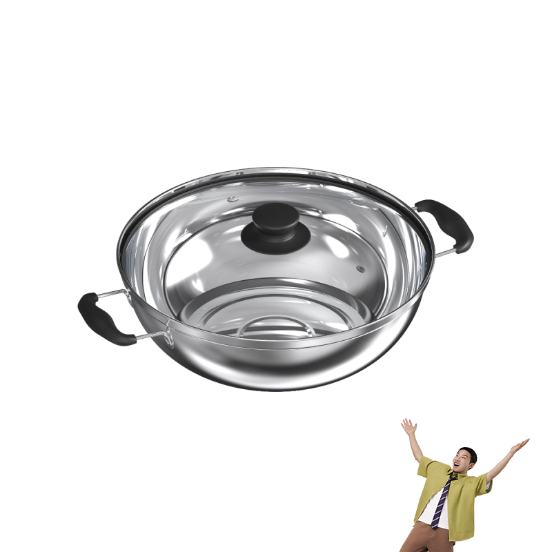 美的电磁炉燃气灶通用不锈钢汤锅