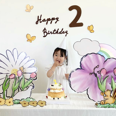 网红拍照背景墙装饰可爱兔子kt板